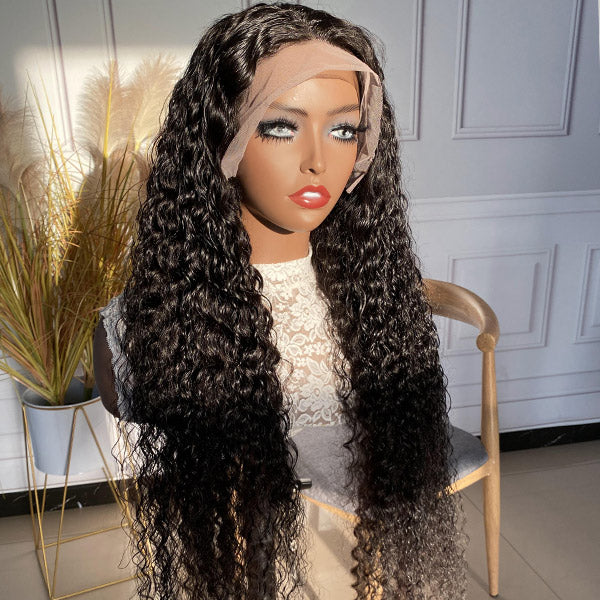 Deep Wave Lace Front Wigs Brazilian Wigs Human Hair 13x4 Transparent HD Frontal Wigs