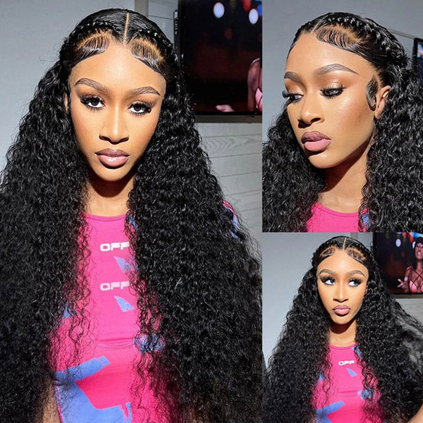 Products Deep Curly Frontal Lace Wig 13x6 Indian Lace Front Wigs Human Hair Frontal Wigs