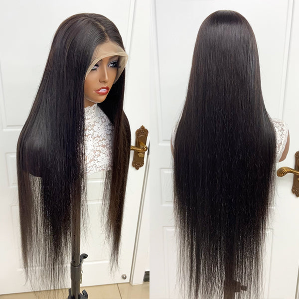 Ishow Straight Lace Front Wigs Brazilian Human Hair Wigs 13x4 HD Lace Frontal Wig With Baby Hair