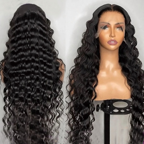 40Inch Loose Deep Wave Wig 180% Density 13x4 Lace Front Wig Glueless Long Human Hair Wigs With Natural Hairline