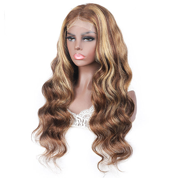 Highlight Closure Wigs 4x4 Body Wave Human Hair Wigs Ishow $79 Sale 12-26 Inch