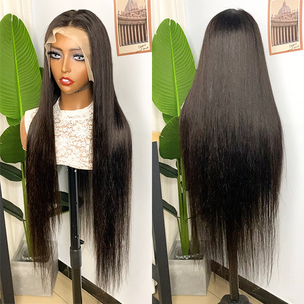 Straight Hair Lace Front Wigs Human Hair Wigs 30 Inch Long Inch Wig Pre Plucked