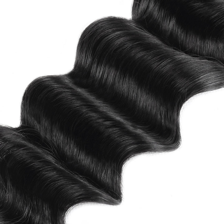 Ishow Hair Brazilian Loose Deep Wave 4 Bundles Virgin Human Hair Weave