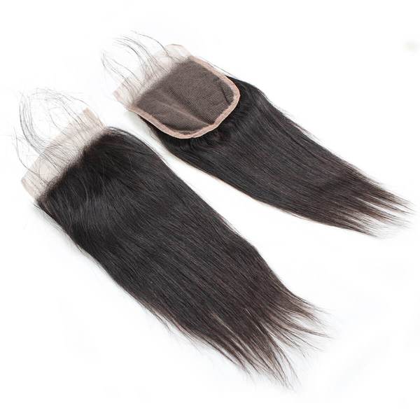 Ishow Virgin Peruvian Straight Human Hair 4 Bundles With Lace Closure - IshowHair