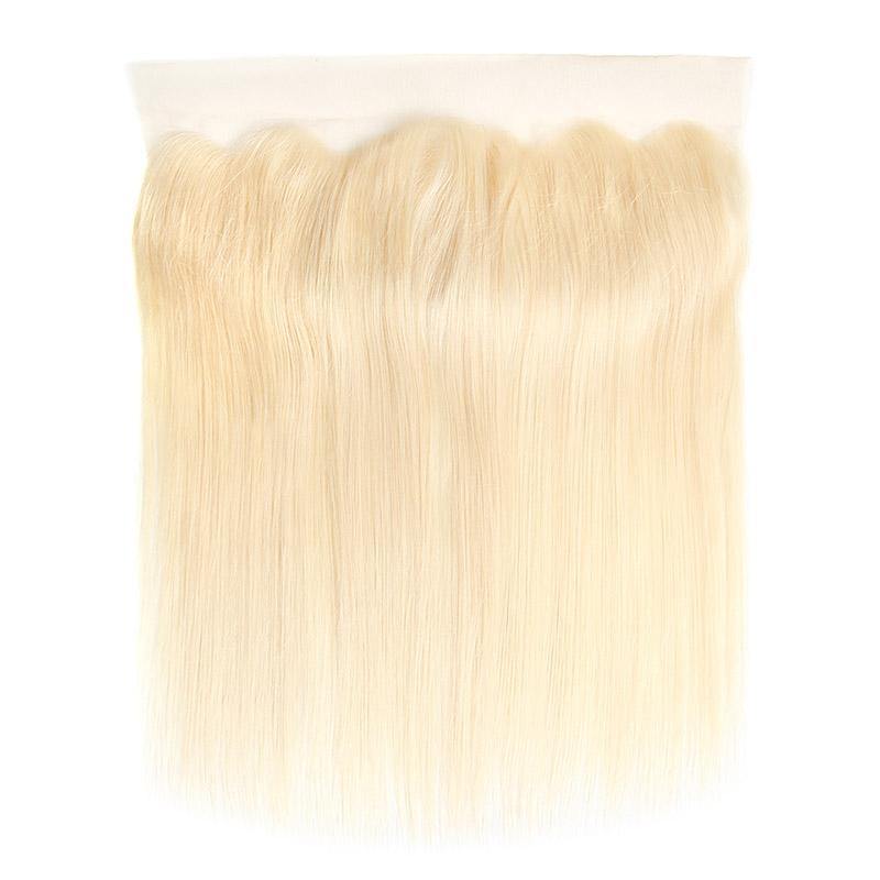 613 Blonde Hair 3 Bundles Straight Human Hair With Lace Frontal Ear to ear Lace Frontal Brazilian Hair