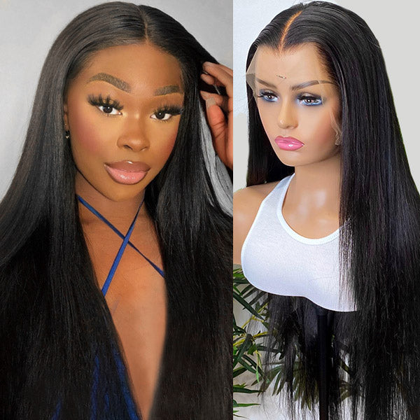 Straight Lace Front Wig Malaysian Straight Virgin Remy Human Hair Wigs