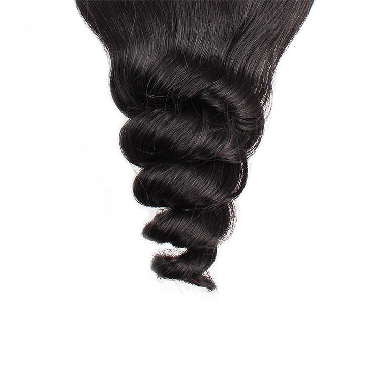 Loose Wave Hair 4*4 Lace Closure with Baby Hair 1 Piece Human Hair Lace Closure