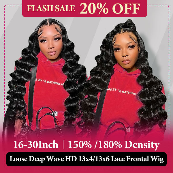 Ishow Flash Sale Loose Deep Human Hair Wigs 13x4 &13x6 HD Lace Front Wigs 20% Off-Code: NY20