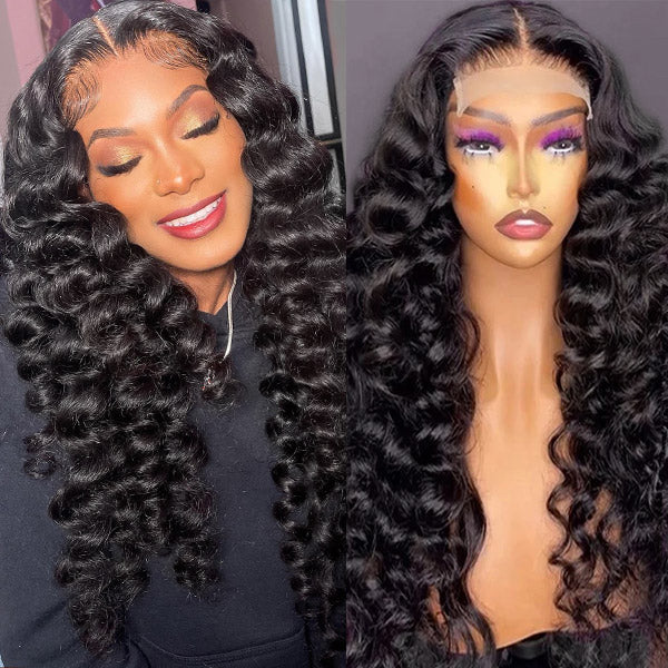 30 Inch Loose Deep Wave Wigs 4x4 Lace Closure Wig Brazilian Human Hair Wig