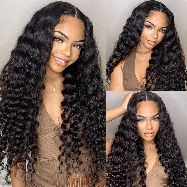 Products Loose Deep Frontal Wigs Human Hair Brazilian Lace Wigs 180% 13x6 HD Lace Front Wig