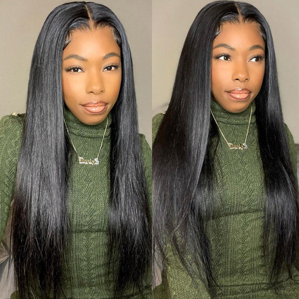 Straight Lace Front Wigs Virgin HD Human Hair Wigs 13x4 Transparent Lace Frontal Wig