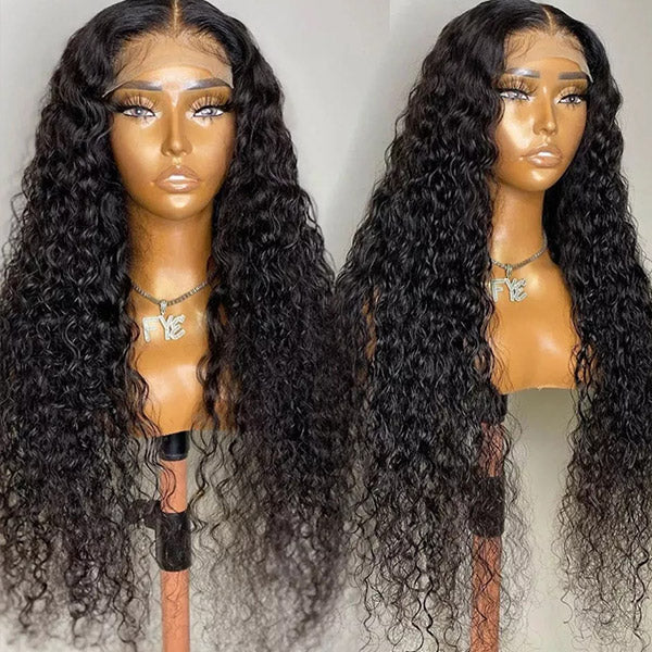 40 Inch Long Lace Wigs Water Wave Lace Front Wig HD Lace Frontal Wig Virgin Glueless Human Hair Wigs